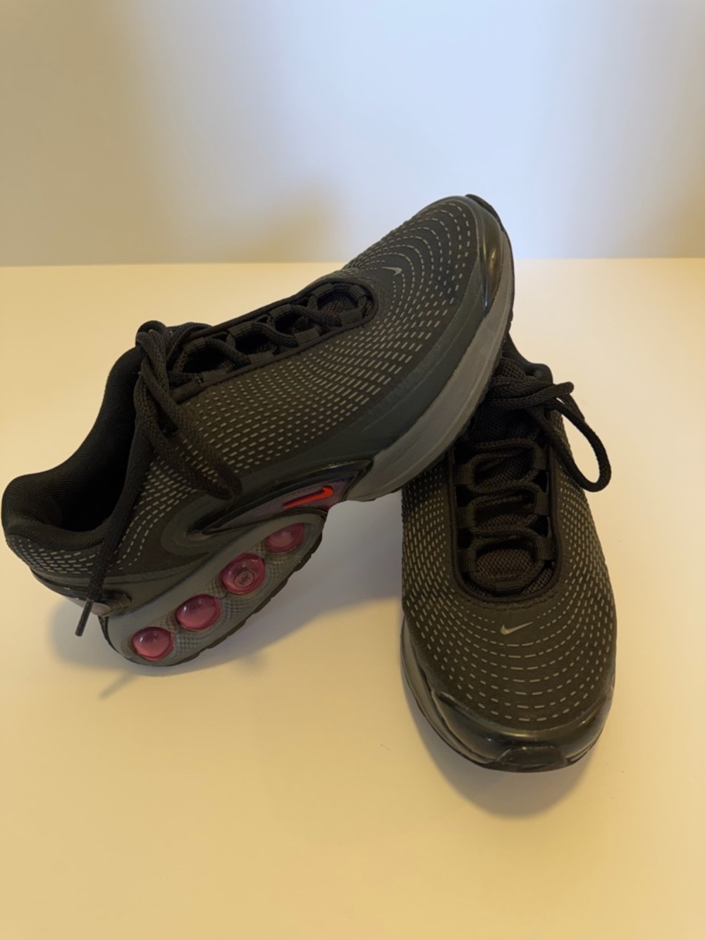 Nike Air Max Dn All Night Black Light Crimson Grey Women's Shoes 8
